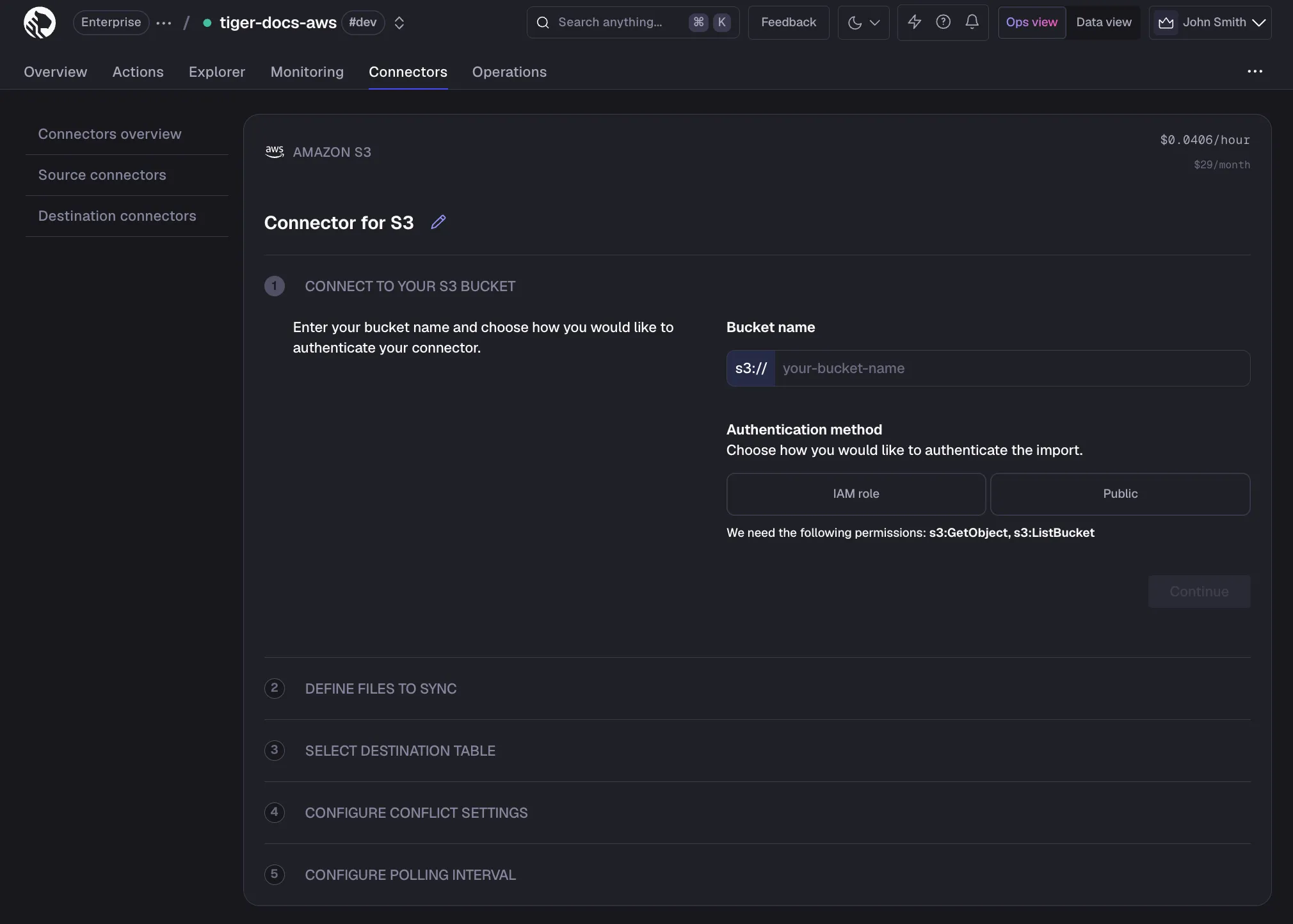Connecting Tiger Cloud to an S3 bucket